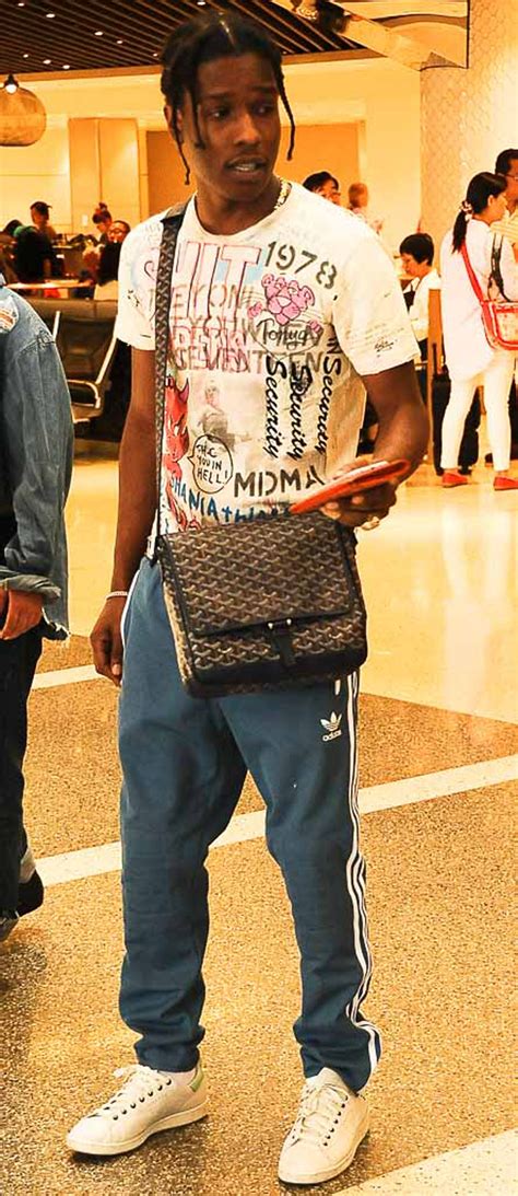 A$AP Rocky’s Airport Style and Goyard’s Messenger Bag 